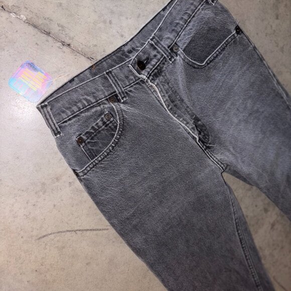 Vintage Levi's 531 Grey Wash Zipper Fly Jeans 30/32 - Picture 7 of 11